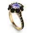 Glamorous Tanzanite Halo Engagement Ring - Amaya No. 207 image 3