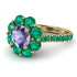 Glamorous Tanzanite Halo Engagement Ring - Amaya No. 204 image 1