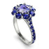 Glamorous Tanzanite Halo Engagement Ring - Amaya No. 215
