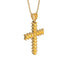 Glamorous Yellow Diamond Cross Pendant - Raymond No. 1001