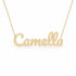 Gold Name Necklace – Camella | 14K Solid Gold
