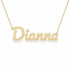 Gold Name Necklace – Dianna | 14K Solid Gold