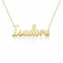 Gold Name Necklace – Isadora | 14K Solid Gold