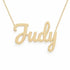 Gold Name Necklace – Judy | 14K Solid Gold