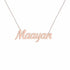 Gold Name Necklace – Maayan | 14K Solid Gold