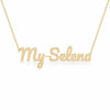 Gold Name Necklace – My Selena | 14K Solid Gold