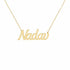 Gold Name Necklace – Nadav | 14K Solid Gold