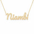 Gold Name Necklace – Niambi | 14K Solid Gold