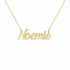 Gold Name Necklace – Noemie | 14K Solid Gold