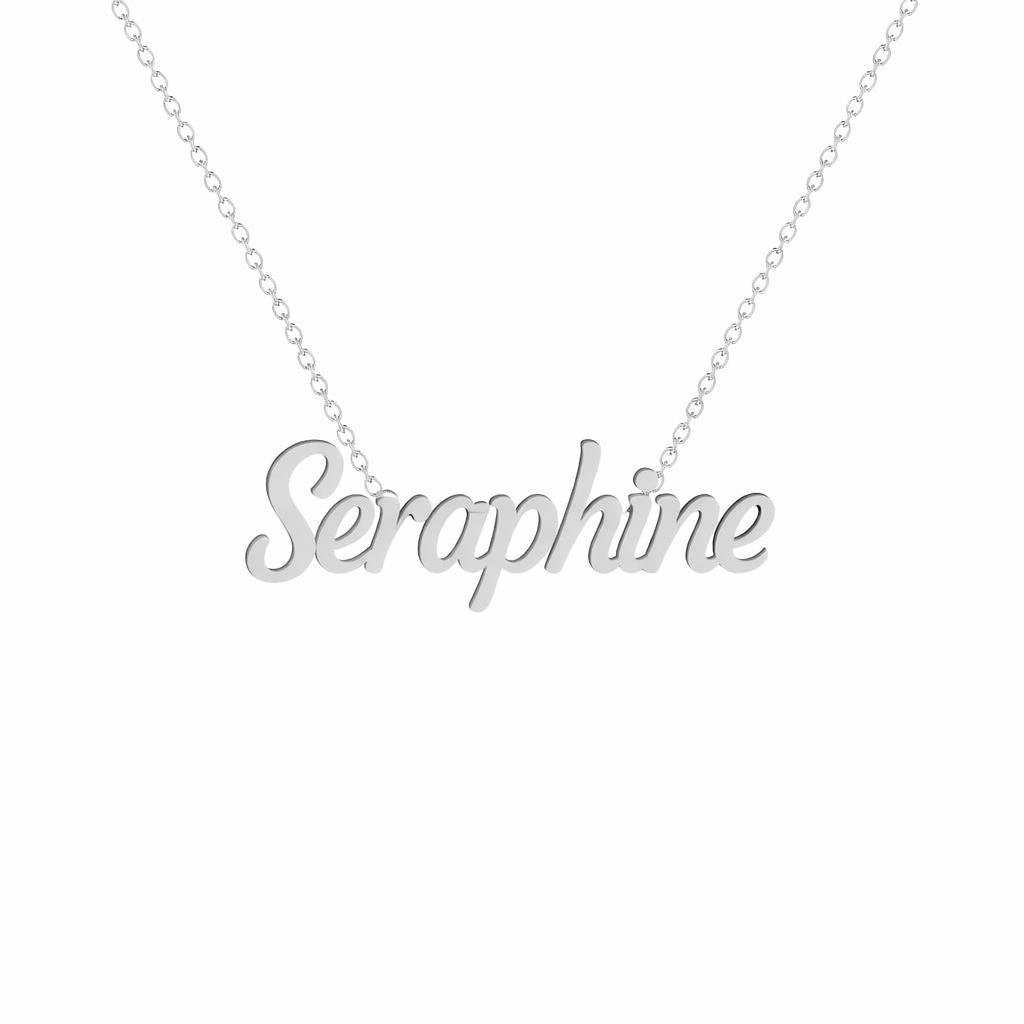Gold Name Necklace – Seraphine | 14K Solid Gold