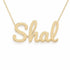 Gold Name Necklace – Shal | 14K Solid Gold