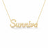 Gold Name Necklace – Sunniva | 14K Solid Gold