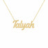 Gold Name Necklace – Talyah | 14K Solid Gold