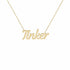 Gold Name Necklace – Tinker | 14K Solid Gold