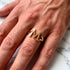 Gold Initial M Ring