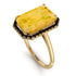 Halo Emerald Cut Citrine Engagement Ring - Izabella No. 607 image 1