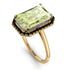 Halo Emerald Cut Peridot Engagement Ring - Izabella No. 707