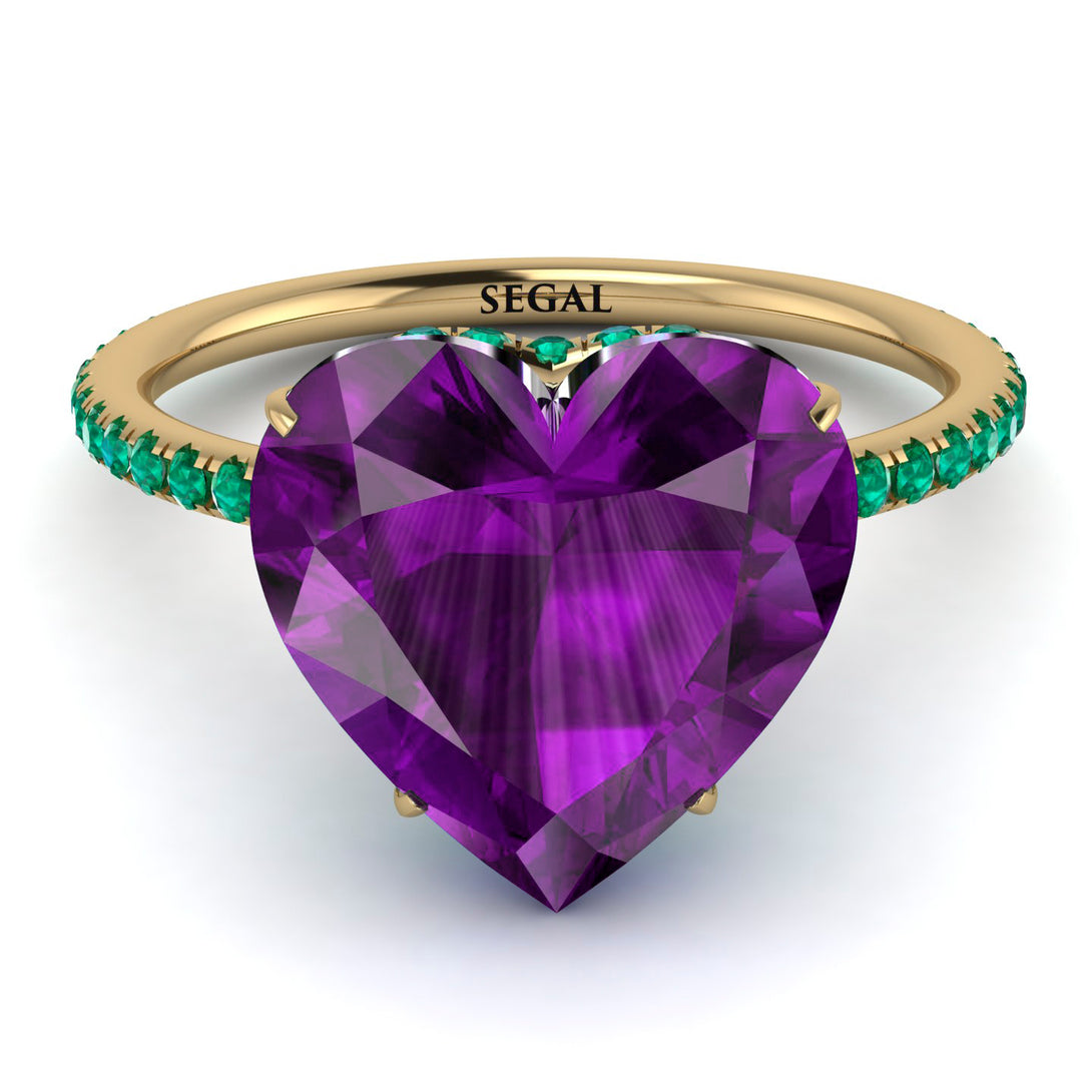 Heart Shape Amethyst Ring - Noelle No. 304