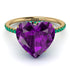 Heart Shape Amethyst Ring - Noelle No. 304