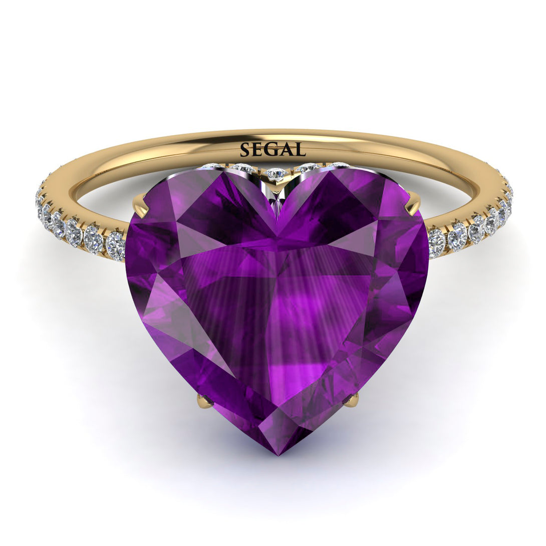 Heart Shape Amethyst Ring - Noelle No. 301