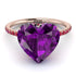 Heart Shape Amethyst Ring - Noelle No. 311