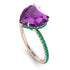 Heart Shape Amethyst Ring - Noelle No. 305