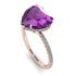Heart Shape Amethyst Ring - Noelle No. 302