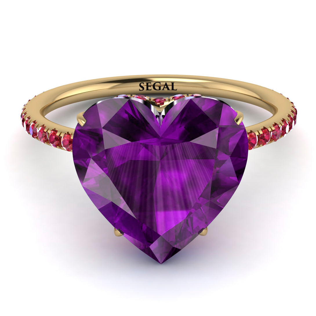 Heart Shape Amethyst Ring - Noelle No. 310