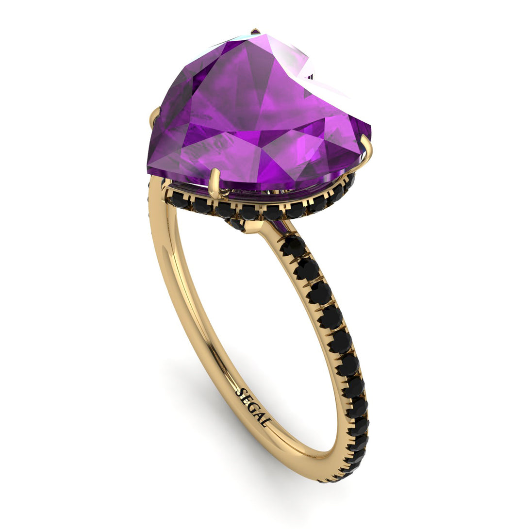 Heart Shape Amethyst Ring - Noelle No. 307