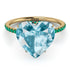 Heart Shape Aquamarine Ring - Noelle No. 404