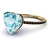 Heart Shape Aquamarine Ring - Noelle No. 407
