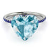 Heart Shape Aquamarine Ring - Noelle No. 415