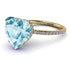 Heart Shape Aquamarine Ring - Noelle No. 401
