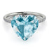 Heart Shape Aquamarine Ring - Noelle No. 403