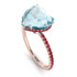 Heart Shape Aquamarine Ring - Noelle No. 411