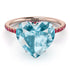 Heart Shape Aquamarine Ring - Noelle No. 411