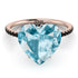Heart Shape Aquamarine Ring - Noelle No. 408