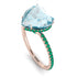 Heart Shape Aquamarine Ring - Noelle No. 405