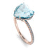 Heart Shape Aquamarine Ring - Noelle No. 402