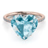Heart Shape Aquamarine Ring - Noelle No. 402