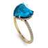 Heart Shape Blue Topaz Ring - Noelle No. 501