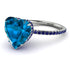 Heart Shape Blue Topaz Ring - Noelle No. 515 image 1