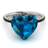Heart Shape Blue Topaz Ring - Noelle No. 509