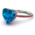 Heart Shape Blue Topaz Ring - Noelle No. 512
