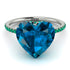 Heart Shape Blue Topaz Ring - Noelle No. 506