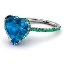 Heart Shape Blue Topaz Ring - Noelle No. 506 image 1