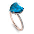 Heart Shape Blue Topaz Ring - Noelle No. 502