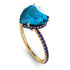 Heart Shape Blue Topaz Ring - Noelle No. 513 image 3