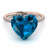 Heart Shape Blue Topaz Ring - Noelle No. 502