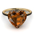 Heart Shape Brown Diamond Ring - Noelle No. 1107